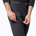Pantaloni softshell Jack Wolfskin da uomo Holdsteig nero 4