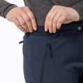 Pantaloni softshell Jack Wolfskin da donna Geigelstein Slim blu notte 5