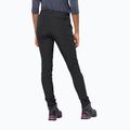 Pantaloni softshell Jack Wolfskin da donna Geigelstein Slim nero 2