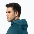 Giacca da trekking da uomo Jack Wolfskin Hydro Grid Hooded FZ blu corallo 4