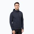 Jack Wolfskin giacca da trekking da uomo Baiselberg con cappuccio FZ blu notte