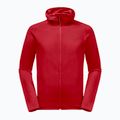 Jack Wolfskin giacca da trekking da uomo Baiselberg con cappuccio FZ rosso adrenalina 5