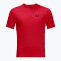 Maglietta da trekking da uomo Jack Wolfskin Tech adrenaline rosso 3