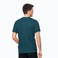 T-shirt Jack Wolfskin Hiking Uomo Graphic blu corallo 2