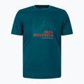 T-shirt Jack Wolfskin Hiking Uomo Graphic blu corallo 4