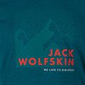 T-shirt Jack Wolfskin Hiking Uomo Graphic blu corallo 6