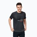 Maglietta Jack Wolfskin Hiking Graphic ebano da uomo