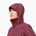 Jack Wolfskin Stormy Point 2L giacca antipioggia da donna rosso sangria 3