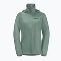 Jack Wolfskin Stormy Point 2L giacca antipioggia da donna verde picnic 10
