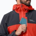Giacca antipioggia Jack Wolfskin Go Hike strong da uomo di colore rosso 3