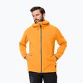 Giacca da pioggia Jack Wolfskin Highest Peak arancione pop da uomo