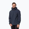 Jack Wolfskin giacca da pioggia da uomo Elsberg 2.5L blu notte