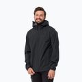 Jack Wolfskin giacca da pioggia da uomo Elsberg 2.5L nero
