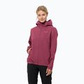 Jack Wolfskin giacca da pioggia da donna Elsberg 2.5L rosso sangria