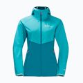 Giacca Jack Wolfskin Go Hike Softshell da donna, blu piastrella 4