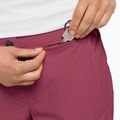 Pantaloncini da trekking Jack Wolfskin Hilltop Trail da donna rosso sangria 3