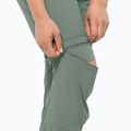 Pantaloni softshell da donna Jack Wolfskin Glastal Zip Off picnic verde 4