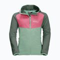Giacca softshell Jack Wolfskin da bambino Turbulence verde granito
