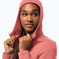 Giacca da trekking da donna Jack Wolfskin Modesto con cappuccio rosa sbiadito 3