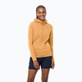 Jack Wolfskin giacca da trekking da donna Modesto con cappuccio giallo miele