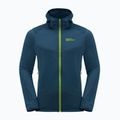 Giacca da trekking da uomo Jack Wolfskin Kolbenberg con cappuccio FZ mare scuro 5
