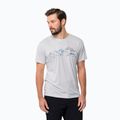 Maglietta da trekking Jack Wolfskin Peak Graphic da uomo, nuvola bianca
