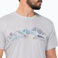 Maglietta da trekking Jack Wolfskin Peak Graphic da uomo, nuvola bianca 3