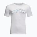 Maglietta da trekking Jack Wolfskin Peak Graphic da uomo, nuvola bianca 4