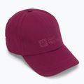 Jack Wolfskin Cappello da baseball rosso sangria