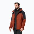 Giacca Jack Wolfskin 3in1 da uomo Romberg carminio 2