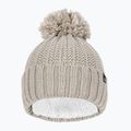 Berretto invernale da donna Jack Wolfskin Highloft Knit Beanie grigio polvere 2