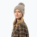 Berretto invernale da donna Jack Wolfskin Highloft Knit grigio polvere 2