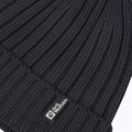 Jack Wolfskin Berretto invernale in maglia a coste nero 4