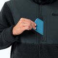 Jack Wolfskin Felslicht Uomo Felpa in pile con cappuccio blu notte 6