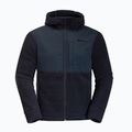 Jack Wolfskin Felslicht Uomo Felpa in pile con cappuccio blu notte 7