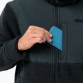 Jack Wolfskin Felslicht Uomo Felpa in pile con cappuccio blu notte 5