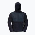 Jack Wolfskin Felslicht Uomo Felpa in pile con cappuccio blu notte 8