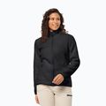 Felpa in pile Jack Wolfskin da donna High Curl nero