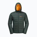 Jack Wolfskin piumino da uomo Lapawa Ins Hoody nero oliva 7