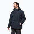 Jack Wolfskin giacca da pioggia da uomo Fernblick 2L blu notte