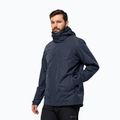 Giacca Jack Wolfskin 3in1 da uomo Feldberg Luntal 3in1 blu notte 2