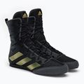 adidas Box Hog 4 scarpe da boxe nero e oro GZ6116 4