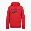 Felpa con cappuccio in pile Reebok Identity Big Logo Uomo vecred/nero