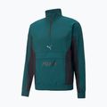 Giacca da allenamento da uomo PUMA Fit Woven 1/2 ZIP verde varsity