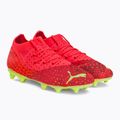 PUMA Future Z 3.4 FG/AG scarpe da calcio da bambino fiery coral/fizzy light/puma nero/salmon 4