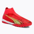 Scarpe da calcio PUMA Ultra Match+ LL TT da uomo: corallo acceso/luce frizzante/puma nero