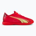 Scarpe da calcio PUMA Ultra Play IT da bambino corallo acceso/luce frizzante/puma nero 2