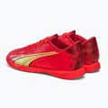 Scarpe da calcio PUMA Ultra Play IT da bambino corallo acceso/luce frizzante/puma nero 3