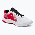 PUMA Varion scarpe da pallavolo per bambini puma bianco/puma nero/rosso alto rischio
