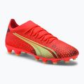 PUMA Ultra Match FG/AG scarpe da calcio uomo corallo infuocato/luce frizzante/puma nero